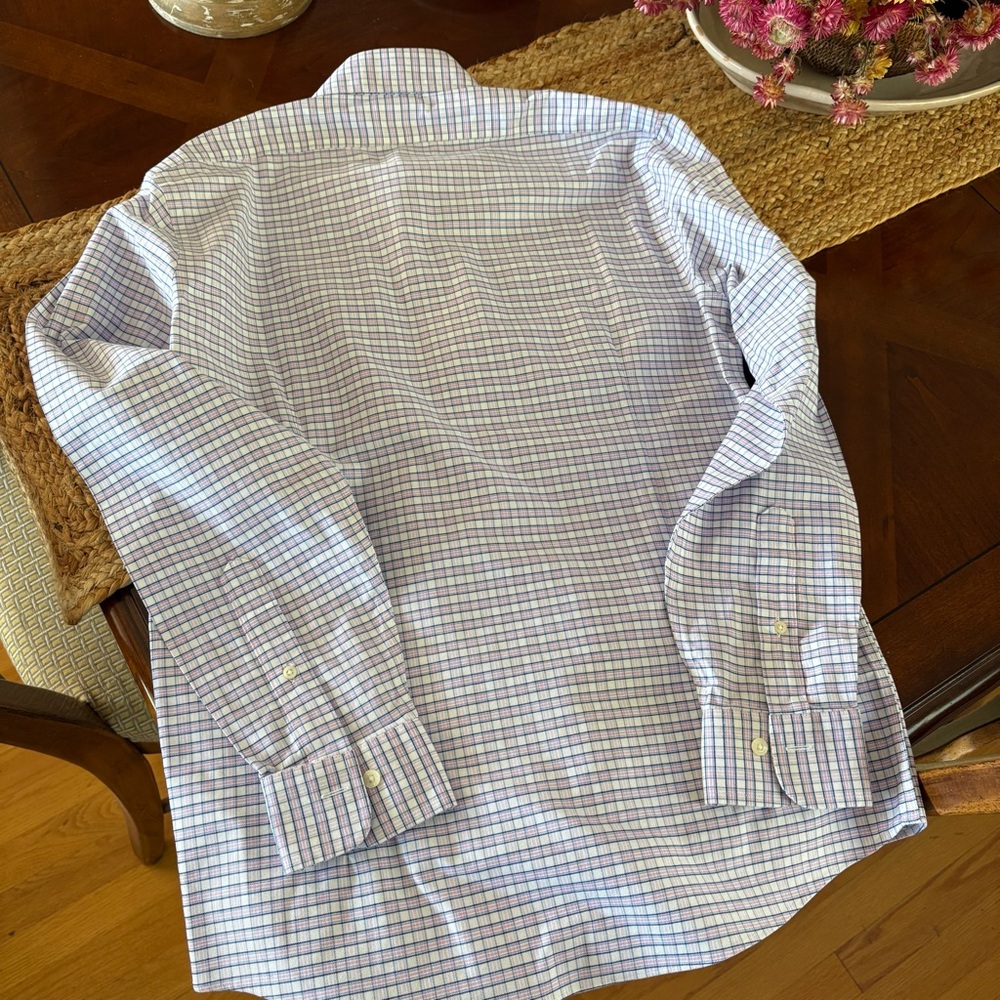 Brooks Brothers Blue and Purple Plaid Button-Down Shirt - Picture 2 of 8